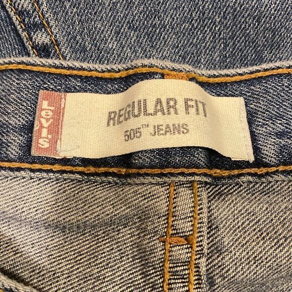 Levi’s 505 Men’s Regular Fit Denim Jeans Size 36x32 - Picture 5 of 6